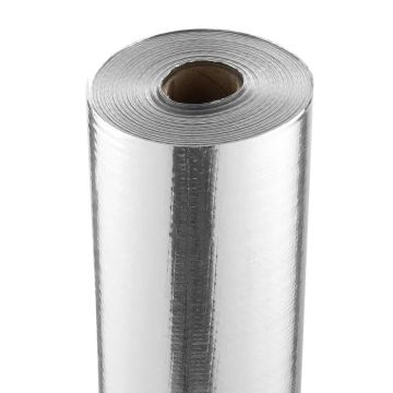 Podwójnie odblaskowa rolka izolacyjna, folia aluminiowa, 48 cali x 250 stóp