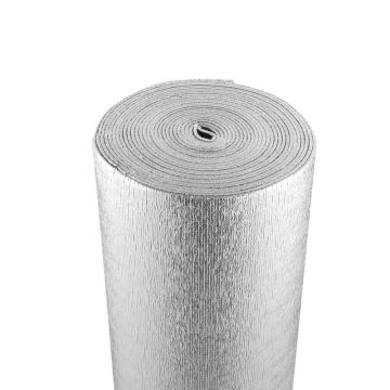 Podwójna izolacja w rolce, folia aluminiowa, 5,5 mm, 48 cali x 50 stóp.