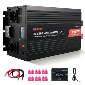 3500W Solar Powered Inverter 12V to 230V with LCD and USB