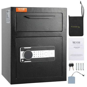 Safe with drop-in opening, electronic lock, 1.7 cu. ft., business class