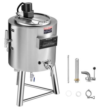 Milk pasteurizer 30L, 304 stainless steel, commercial