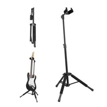 Tripod folding guitar stand, adjustable 900-1200 mm