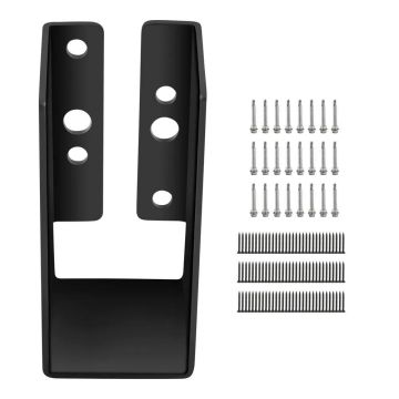 Concealed 2x4-inch steel joist bracket, 12-pack, outdoor flange