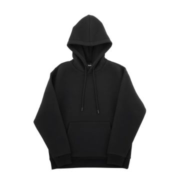 Bluza z kapturem damska z polaru, czarna, duży rozmiar