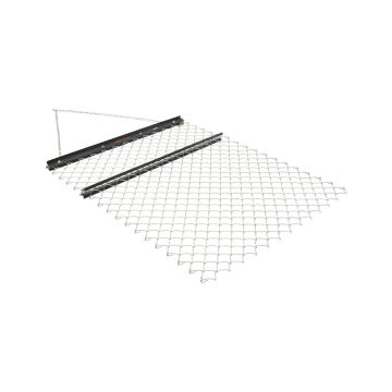 Chain drag harrow 4x5 feet, Q235 steel, black color, tractor attachment for landscaping