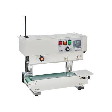 Continuous tape sealing machine for bags, carbon steel, digital control