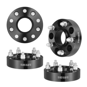 Wheel spacers with adapters, 1.5 inch, black, 4 pcs., jeep
