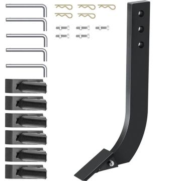 5 pcs. box-shaped knife and scarifier handles, 16 inches, with adjustable knot