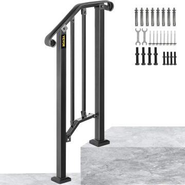 Handrail pad for 1 step, matte black