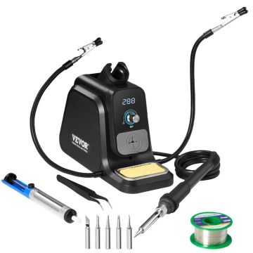 Soldering iron station 80 W with digital display and accessories