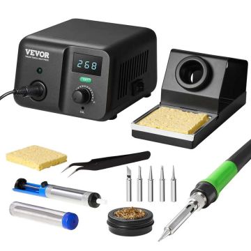 Soldering iron station 70W with digital display and 5 tips