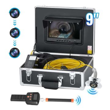 Sewer Duct Camera, 2987 cm, self-leveling, 512 Hz locator, 36x zoom