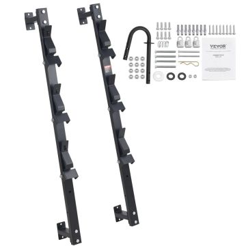 3-seater lawnmower stand with zinc alloy lock, wall or trailer mountable