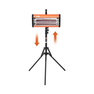 Lampa polimeryzacyjna na podczerwień, 2000 W, przenośna ze stojakiem