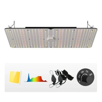 Lampa LED do uprawy roślin, 300 W, pełne spektrum, diody Samsung, ściemnialna, do szklarni o wymiarach 3x3/4x4 stopy