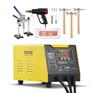 Spot welding machine for dent repair, 300 W, with hot air gun