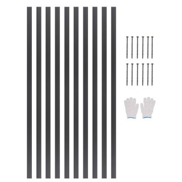 Metal Folding Aluminum Landscape Edging, 60 inches, 10 pcs.