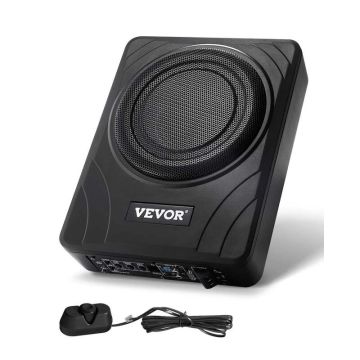 8-calowy głośnik samochodowy typu subwoofer o mocy 300 W pod siedzeniem, niski profil, ze wzmacniaczem