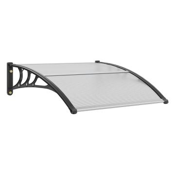 Window and door awning 101.6x101.6 cm, UPF 50+, polycarbonate backpack