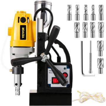 Electric magnetic drill 1100 W with HSS cutting set