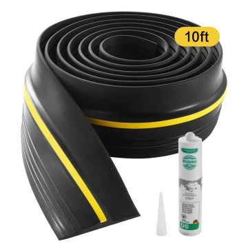 Garage Door PVC Sealing Strip, 10 Feet, Black, Weatherproof