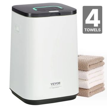 Towel warmer for the bathroom with child lock and timer