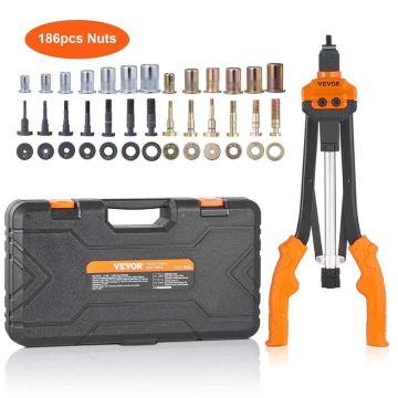 Rivet Nut Tool Set, 40.6 cm, 186 pcs, Metric and SAE