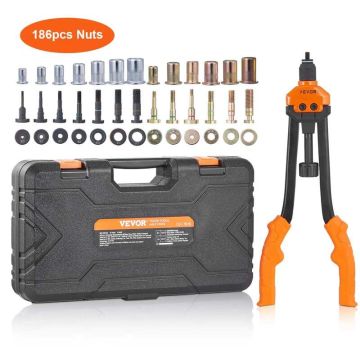 Rivet Nut Tool Set, 186 pcs., with case, 40.6 cm