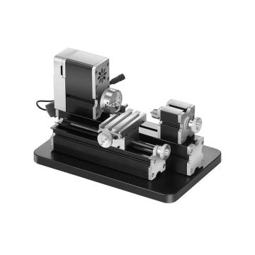 Didactic mini metal lathe, 70x130 mm, 36 W, 20,000 rpm