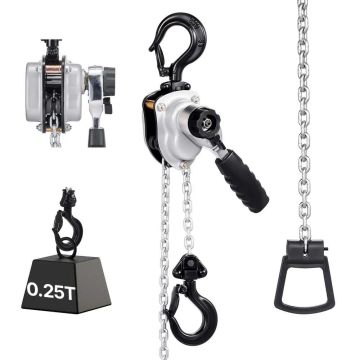 Manual chain hoist 250kg, 1.5 m, G80 steel chain