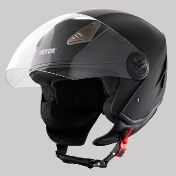 Motorcycle 3/4 face helmet, ABS, bluetooth, interchangeable lenses, DOT approved
