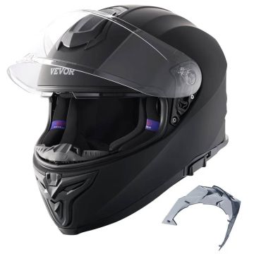 Closed motorcycle helmet ABS, bluetooth, interchangeable lens, DOT