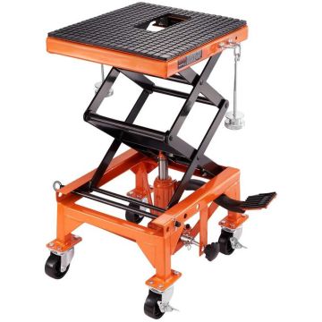 Hydraulic dirt bike scissor lift, 158.8 kg