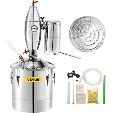 70 L alcohol distillation apparatus with thermometer and fermentation tank