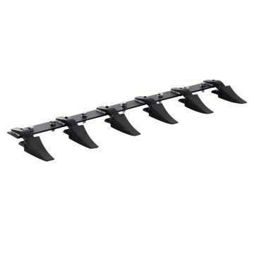 Bucket tooth bar for 48 inch heavy duty tractor, 6 teeth, bolted