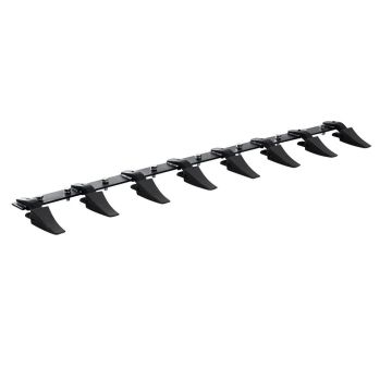 Heavy Duty Tractor Bucket 8 Tooth Bar, 66 Inch, Bolt-On Attachment System