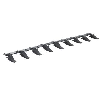 Bucket tooth bar 72 inches, 9 teeth, bolt-on design