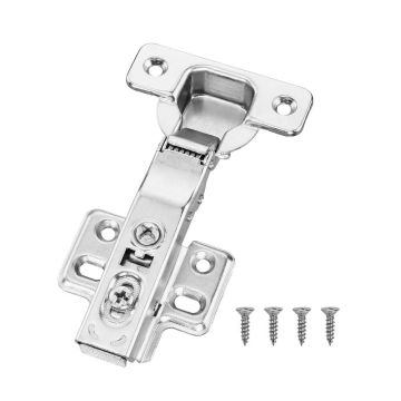 Cabinet hinges, 60 pcs., coverable, 100° opening, soft closing, for frameless cabinets
