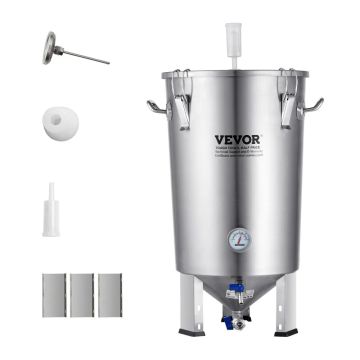 304 stainless steel 30L beer fermenter with lid and thermometer