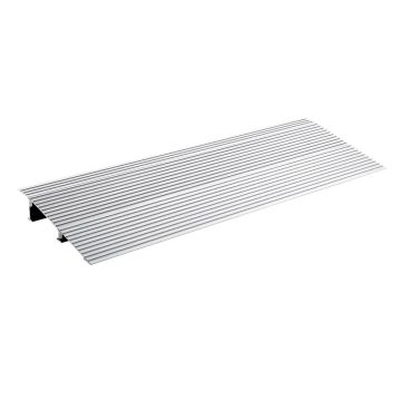 Aluminum Adjustable Door Threshold Ramp for Wheelchairs, 2" Height, 800 lbs Load Capacity