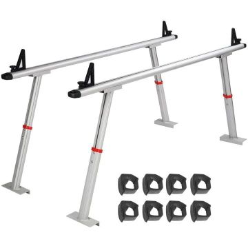 Truck body aluminum shelf, 800 kg, adjustable 19-34 inches in height
