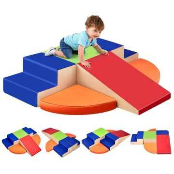 Climbing toy set for children, 6 pieces, foam, PU leather
