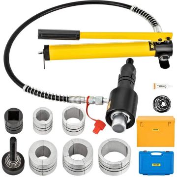 Hydraulic pipe expander 4.1-10.8 cm with dies for automotive repair