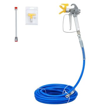 Zestaw węży do natrysku farby bezpowietrznej 15,24 m, 6,4 mm, złącze obrotowe, 3600 psi, końcówka 517