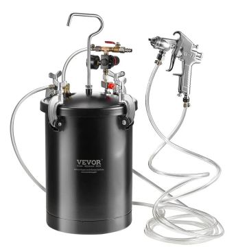 Zbiornik ciśnieniowy na farbę w sprayu, 15 l, stalowy, z regulowanym ciśnieniem