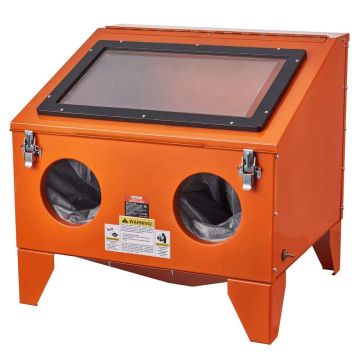 Sandblasting cabinet 151.4 L with 4 nozzles and gun