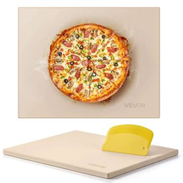 Kamień do pizzy kordierytowy prostokątny 38x30 cm, grubość 15 mm, odporny na ciepło