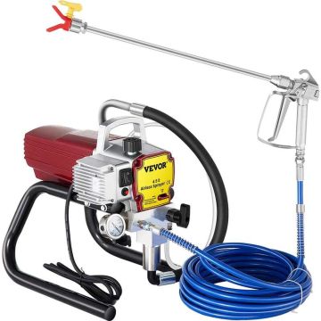 Professional electric airless wall paint sprayer, 1500 W, 22 mpa, 15 m hose