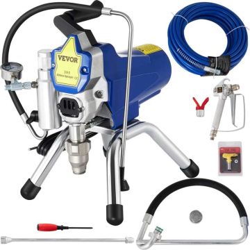 2200W airless wall paint sprayer with 5m hose, 3000 PSI