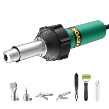 Hot air plastic welding machine 1600 W with 7 accessories